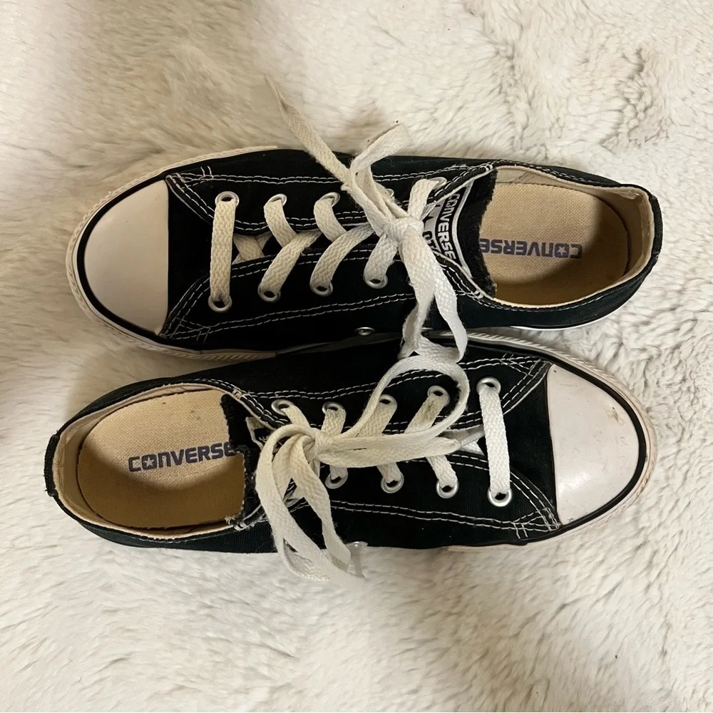 CONVERSE Black Low Top 3 Canvas Classic Laces